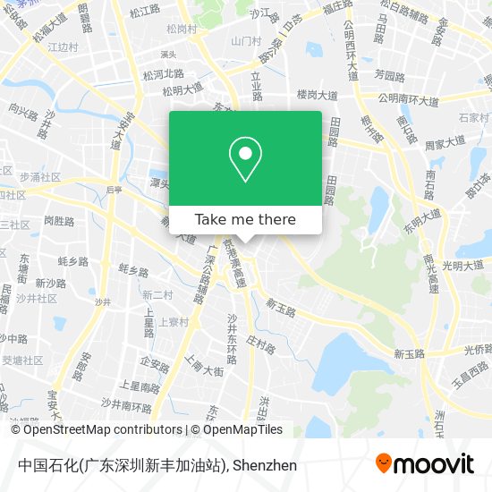 中国石化(广东深圳新丰加油站) map