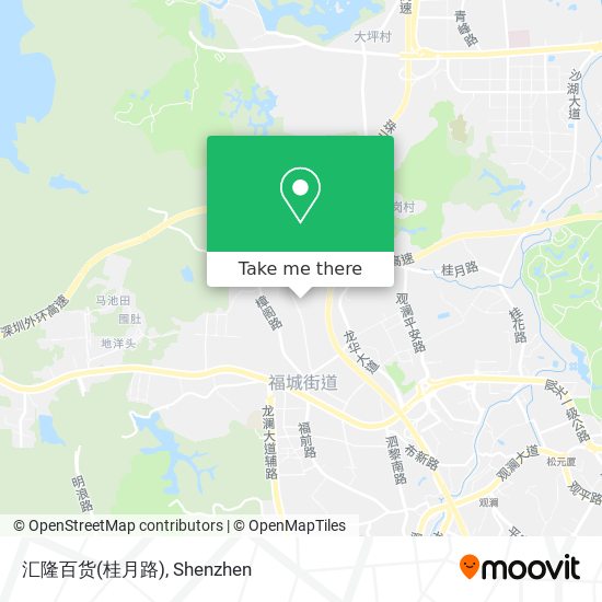 汇隆百货(桂月路) map