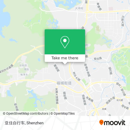 亚佳自行车 map
