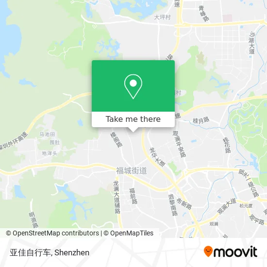 亚佳自行车 map