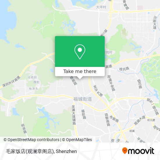 毛家饭店(观澜章阁店) map