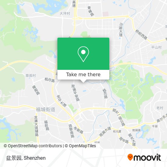 盆景园 map