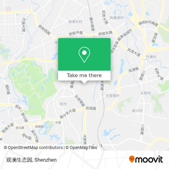 观澜生态园 map