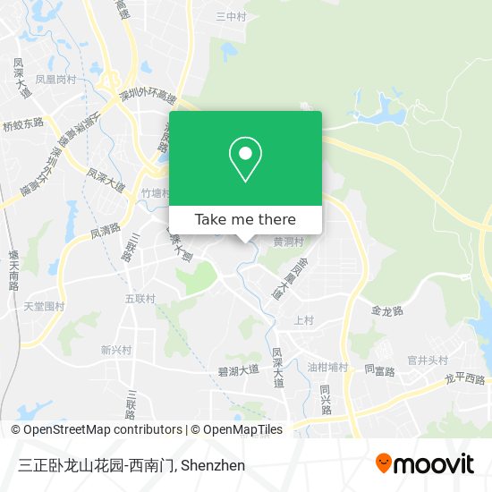 三正卧龙山花园-西南门 map