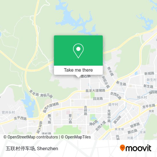 五联村停车场 map