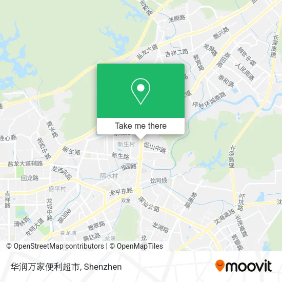 华润万家便利超市 map