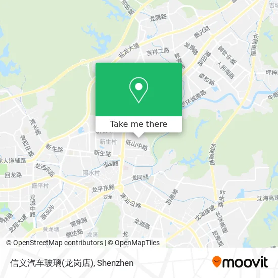 信义汽车玻璃(龙岗店) map