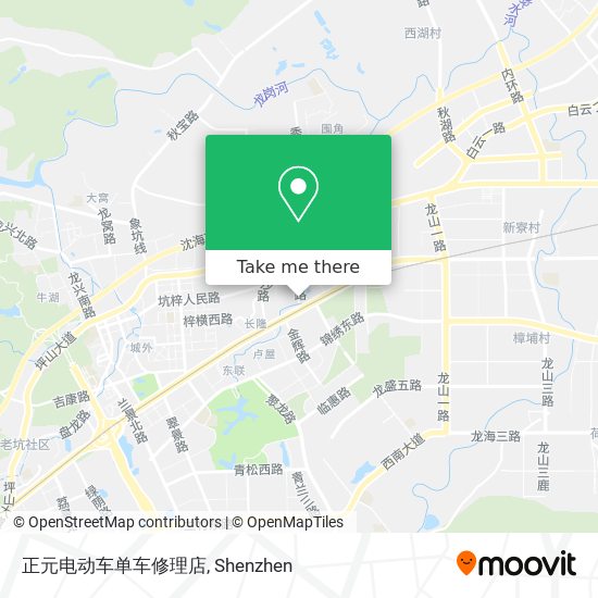正元电动车单车修理店 map