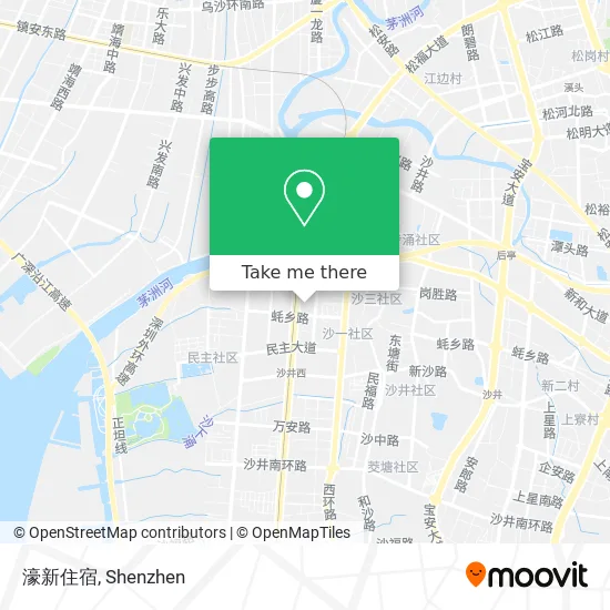 濠新住宿 map