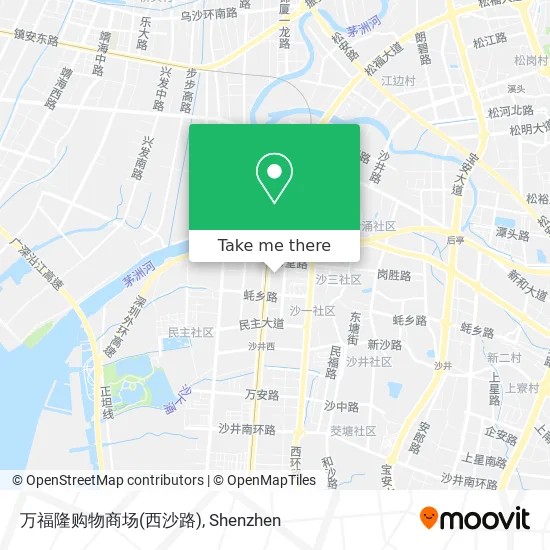 万福隆购物商场(西沙路) map