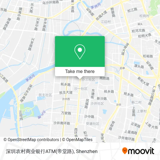 深圳农村商业银行ATM(帝堂路) map