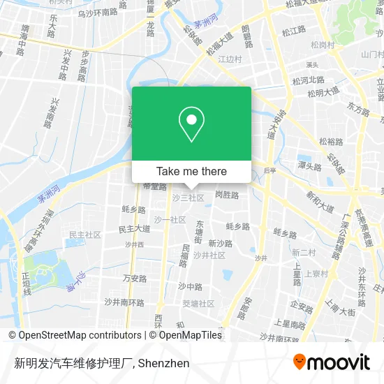 新明发汽车维修护理厂 map