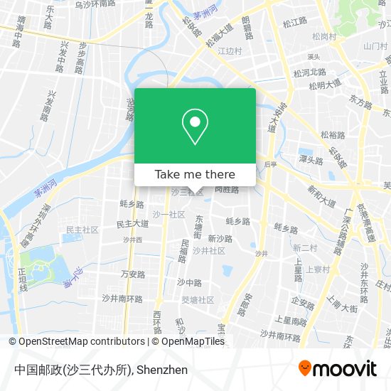 中国邮政(沙三代办所) map