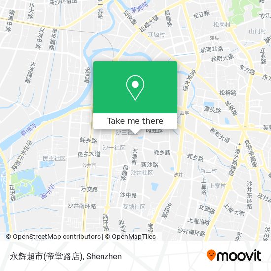 永辉超市(帝堂路店) map