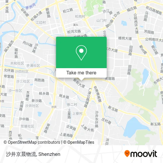 沙井京晨物流 map