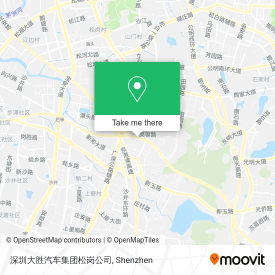 深圳大胜汽车集团松岗公司 map