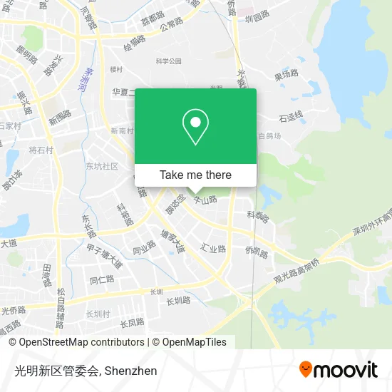 光明新区管委会 map