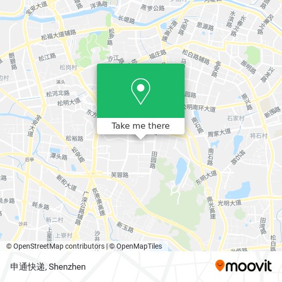 申通快递 map