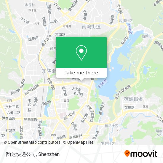 韵达快递公司 map