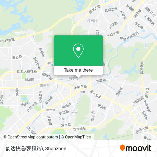 韵达快递(罗福路) map