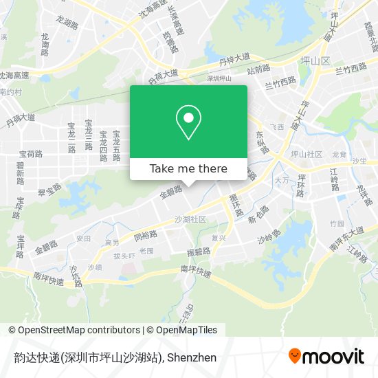 韵达快递(深圳市坪山沙湖站) map