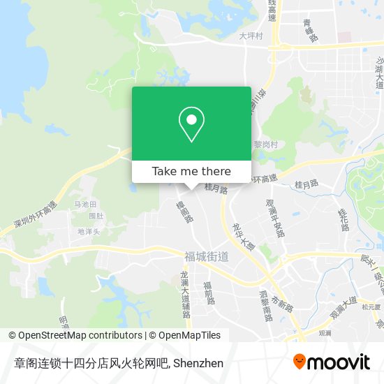 章阁连锁十四分店风火轮网吧 map