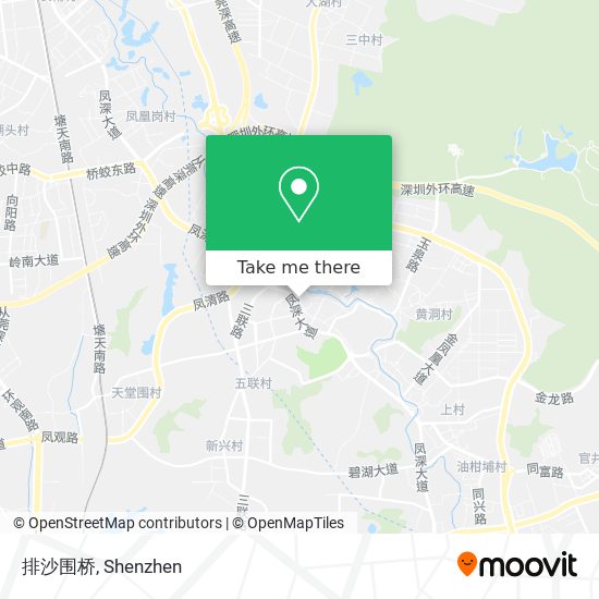 排沙围桥 map