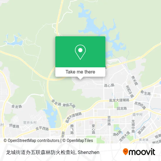 龙城街道办五联森林防火检查站 map