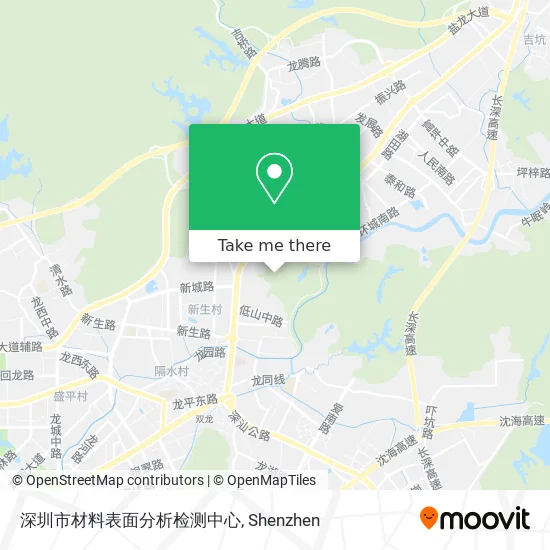 深圳市材料表面分析检测中心 map