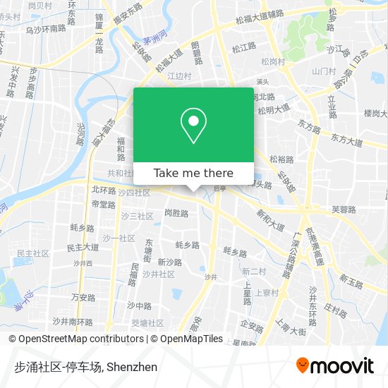 步涌社区-停车场 map