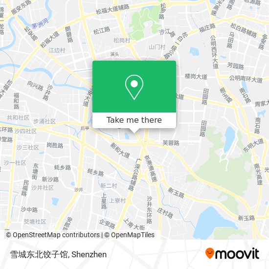 雪城东北饺子馆 map