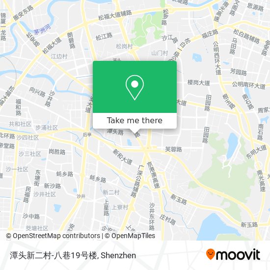 潭头新二村-八巷19号楼 map