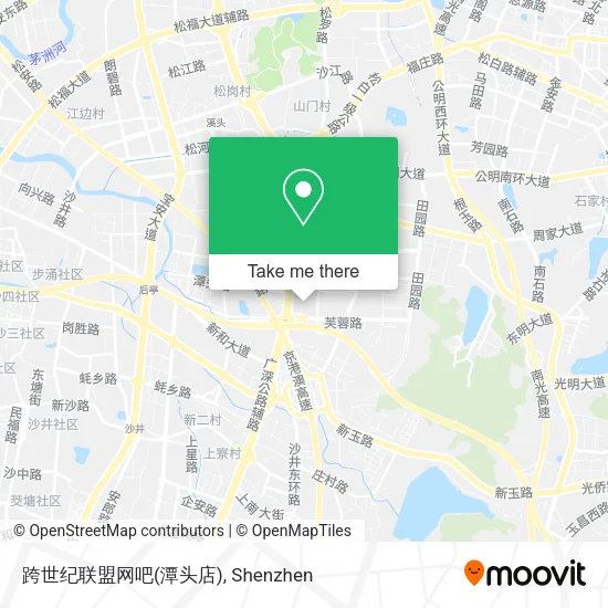 跨世纪联盟网吧(潭头店) map