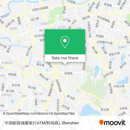 中国邮政储蓄银行ATM(蚌岗路) map