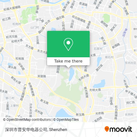 深圳市普安华电器公司 map