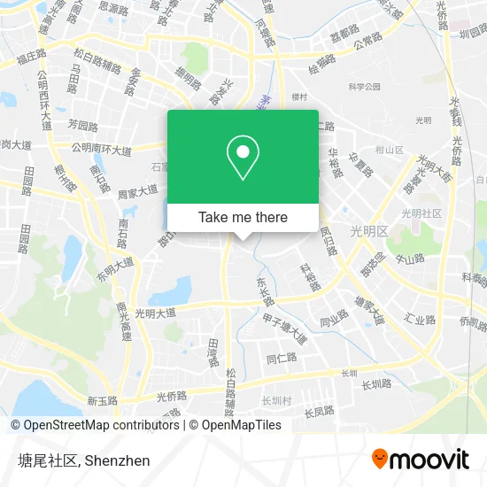 塘尾社区 map