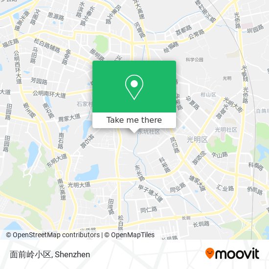 面前岭小区 map