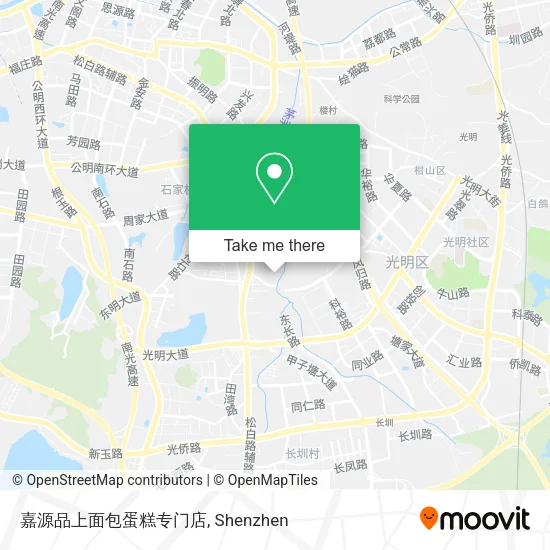 嘉源品上面包蛋糕专门店 map