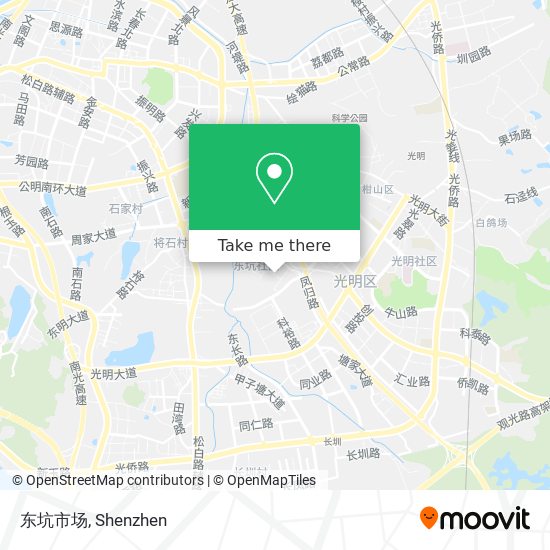 东坑市场 map