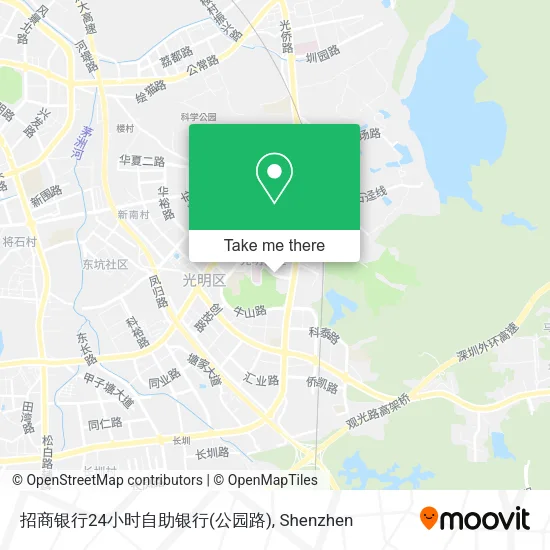 招商银行24小时自助银行(公园路) map