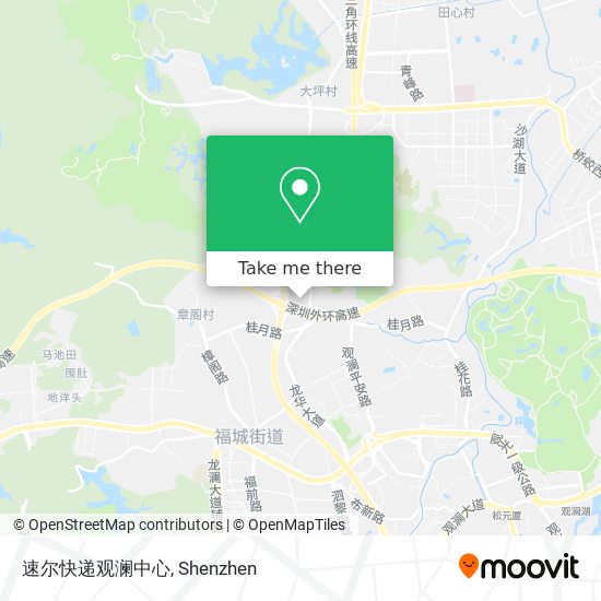 速尔快递观澜中心 map