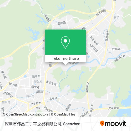 深圳市伟昌二手车交易有限公司 map