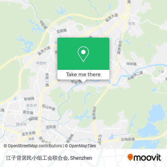 江子背居民小组工会联合会 map