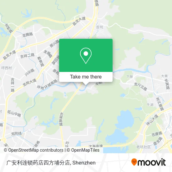 广安利连锁药店四方埔分店 map