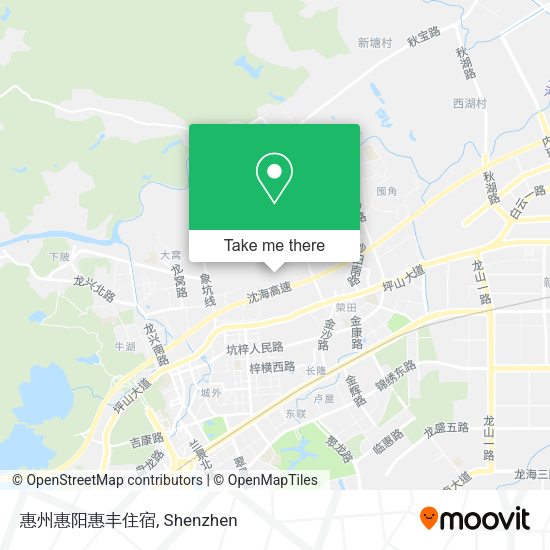 惠州惠阳惠丰住宿 map