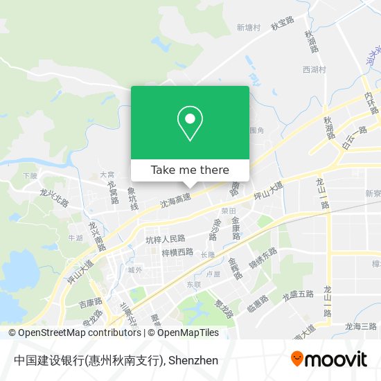 中国建设银行(惠州秋南支行) map