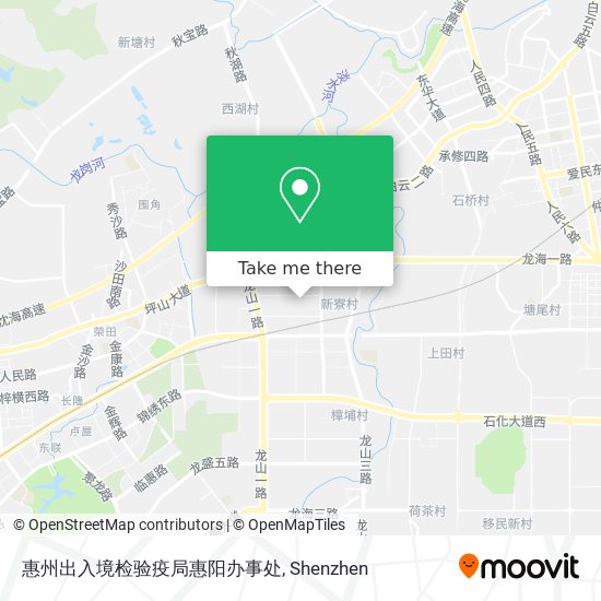 惠州出入境检验疫局惠阳办事处 map