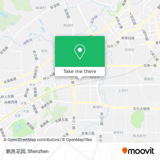 鹏惠花园 map
