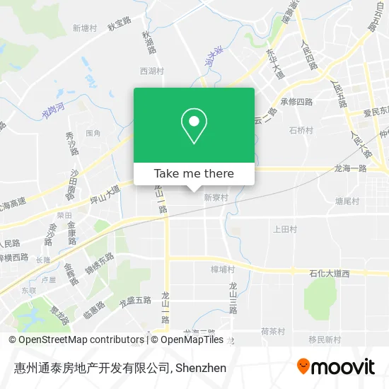 惠州通泰房地产开发有限公司 map
