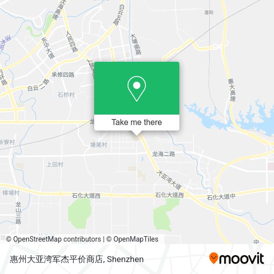 惠州大亚湾军杰平价商店 map